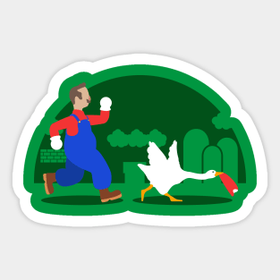 Hooked Plumber - Green Honk Sticker